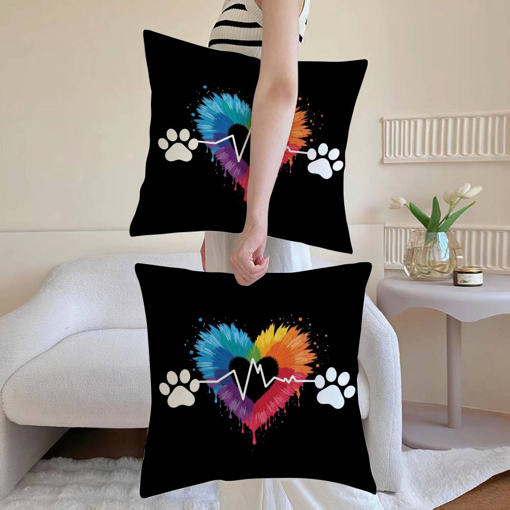 Street Style To Nordic Minimalism Pillow Case Anti-dustmite Pillowcase Invisible Zipper Silky Sofa Cushion Cover