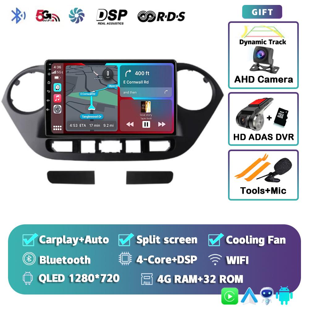Android 14 Carplay Auto WIFI+4G Car Radio For Hyundai Grand I10 2013-2016 Navigation GPS Multimidia Video Player Stereo 2DIN DSP