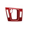 2Pcs Red Carbon Fiber Interior Gear Shift Frame Cover Trim For BMW 3 Series E46