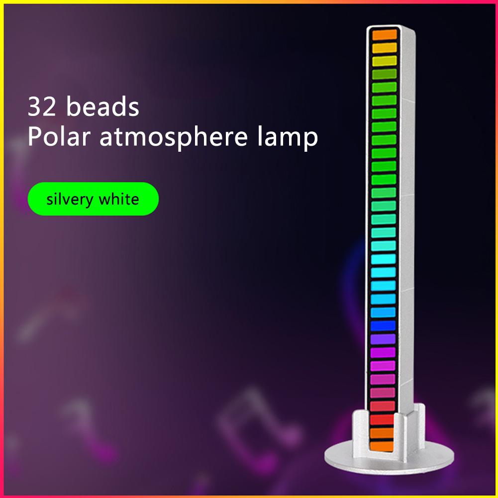 Voice-control Rhythm Light Stick for Car Home Party 32-Bit RGB Audio Spectrum Bar Pickup Ambient DJ LED Lights & Indicators LightsInterior Lighting