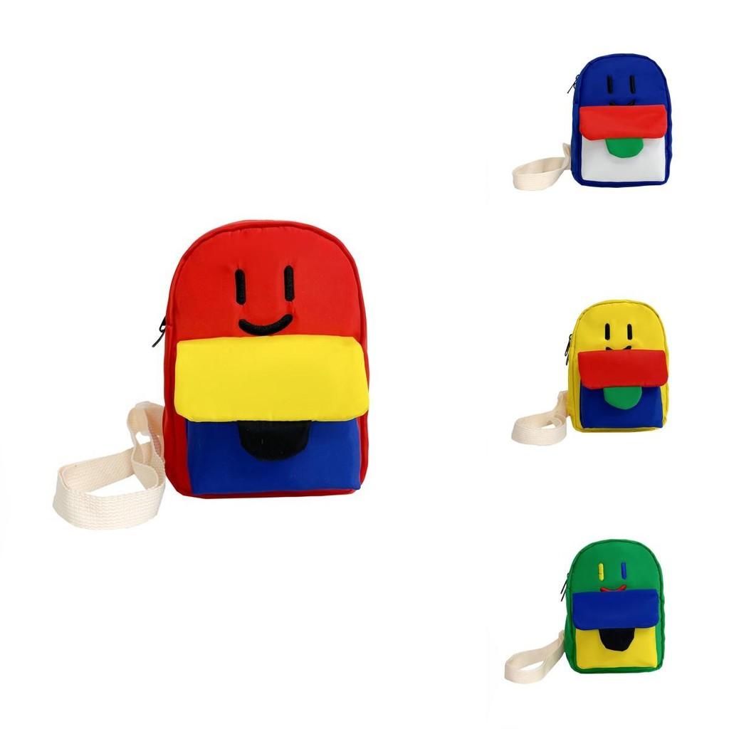 Adorable Smile Face Crossbody Bag For Children Ideal For Preschool And Daily Use