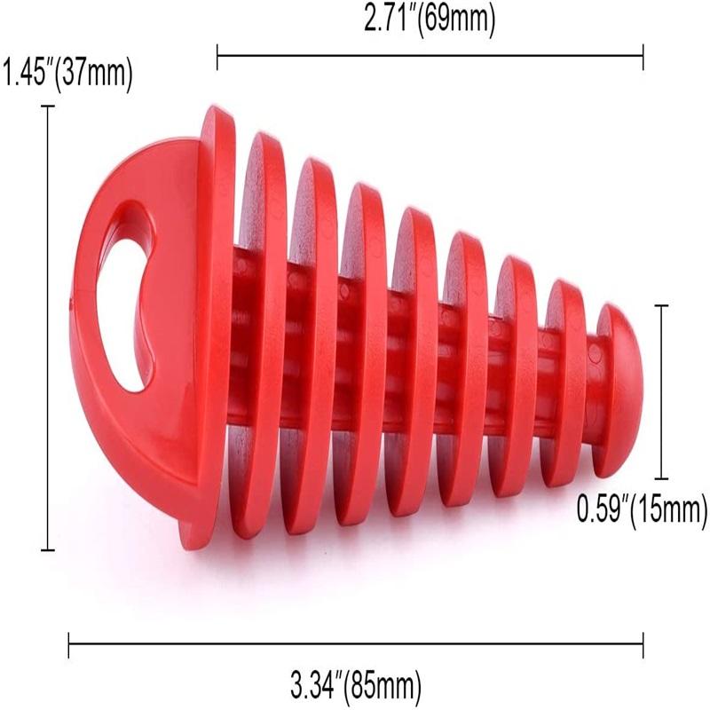 Exhaust Pipe Plug Motorcycle Motocross Tailpipe Rubber Air Bleeder Plug Exhaust Silencer Wash Plug Pipe Protector