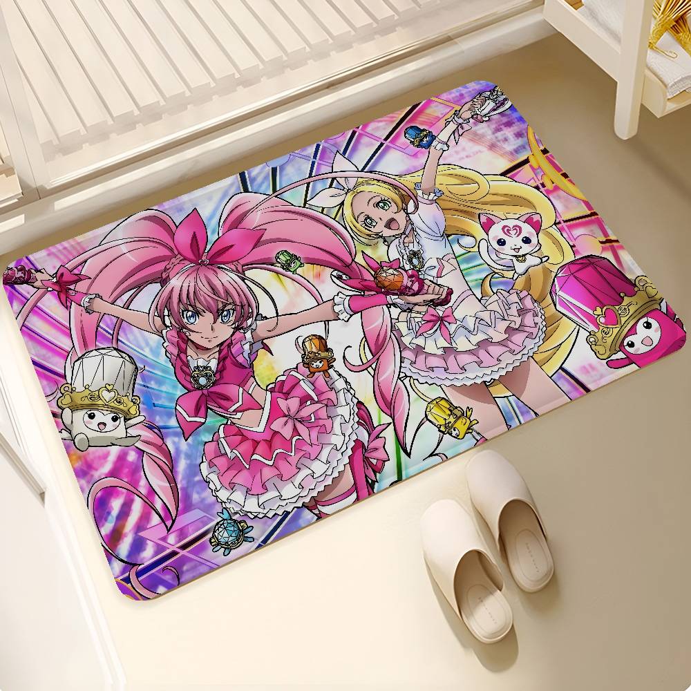 

Pretty Cure Precure Princess Anime Room Mats Cheaper Anti-slip Modern Living Room Balcony Printed Welcome Rug 40x60cm