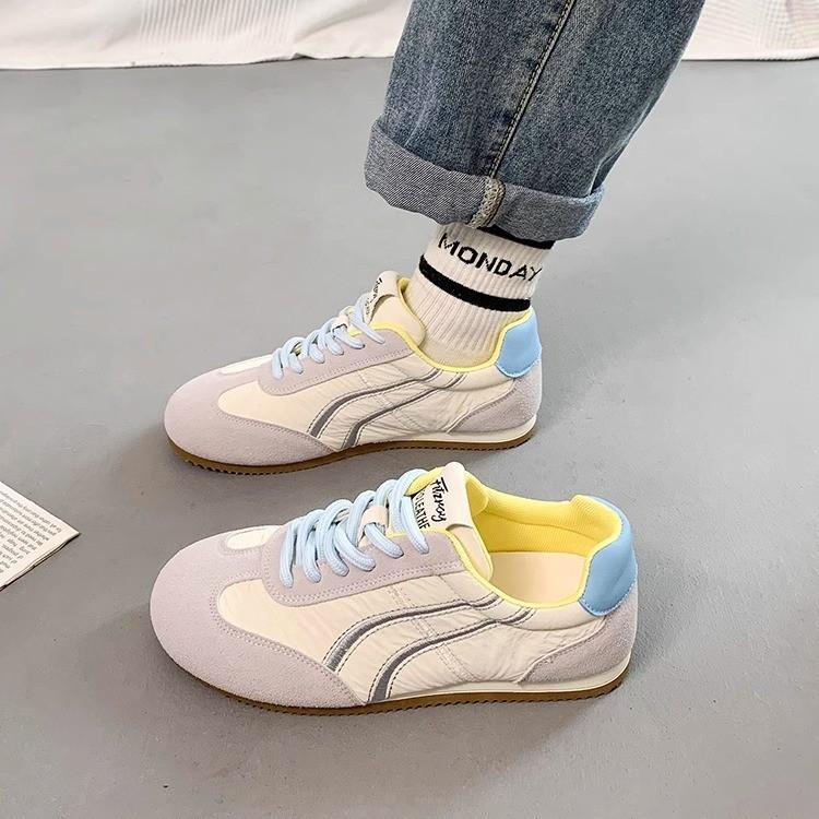 

2025 весна новые уродливые милые большая голова немецкие тренировочные туфли женские универсальная расцветка дышащие кеды легкая мягкая подошва Форрест Гамп с 40 синий