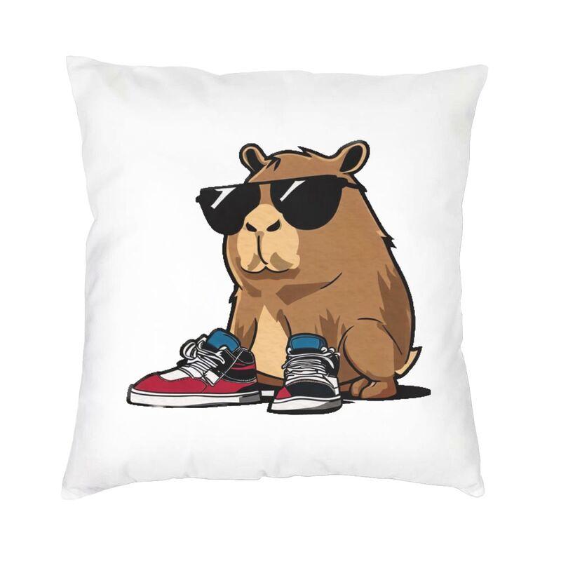 Capybara Cushion Cover Two Side Printing Floor Pillow Case for Living Room Fashion Pillowcase Home Decorative