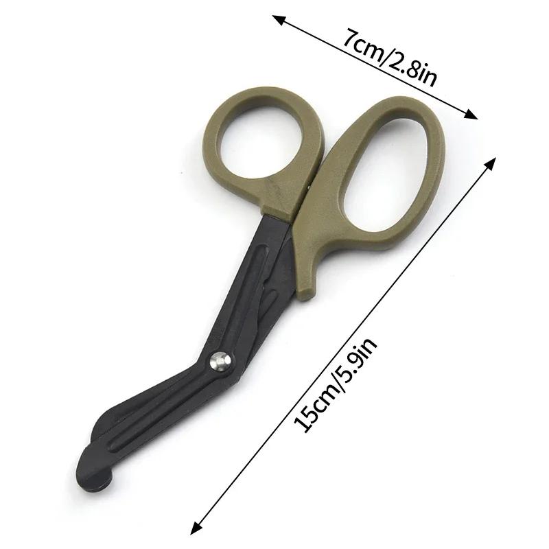 15Cm Medical Scissors Survive Paramedic Medical Rescue Scissor Trauma Gauze Tactical Stainless Steel Shears Survival Rescue