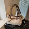 Commuter Shoulder Bag Contrast Color Tote Bag Women's Large Capacity Underarm Bag