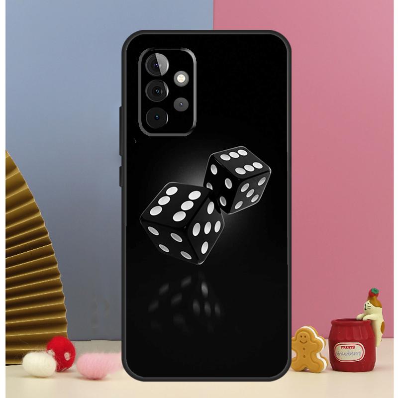 Dices Poker Casino Case For Samsung Galaxy A52 A72 A13 A33 A53 A14 A24 A34 A54 A15 A25 A51 A71 A12 A32 Cover