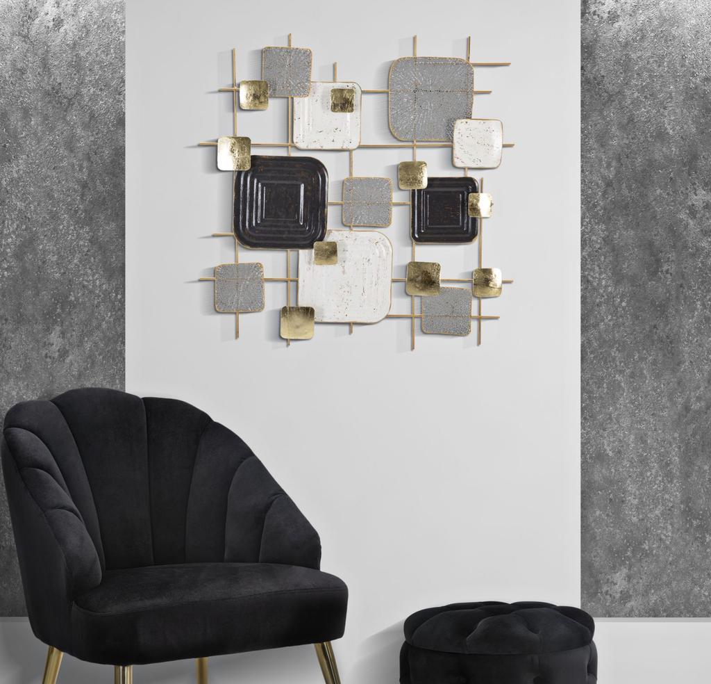 Wall Iron Panel Cubes Cm 80X5X80