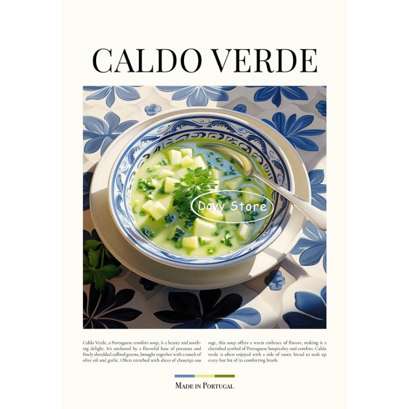 Kitchen Food Poster Patatas Bravas Churros Pizza Pancakes Canvas Painting Prints Wall Picture for Bar Dining Room Home Decor