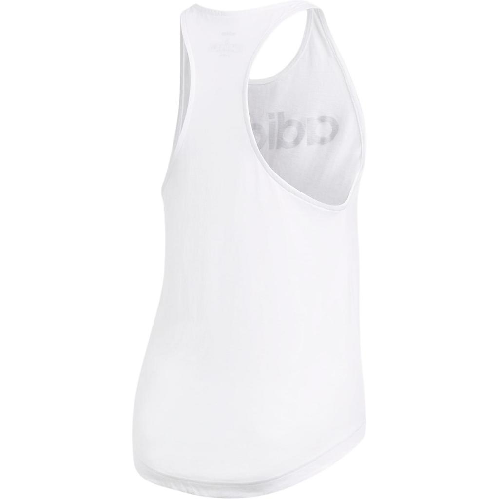 Adidas Essentials Linear Tank Top Women Tops White Black DP2360