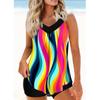 Women's Sexy Slim Fit Printed Sling Split Bikini Plus Size Swimsuit (Two Piece)