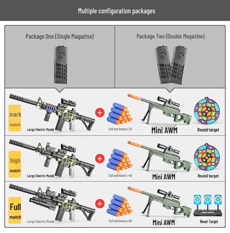 Electric Soft Bullet Gun - M416 Sniper Rifle Toy for Kids