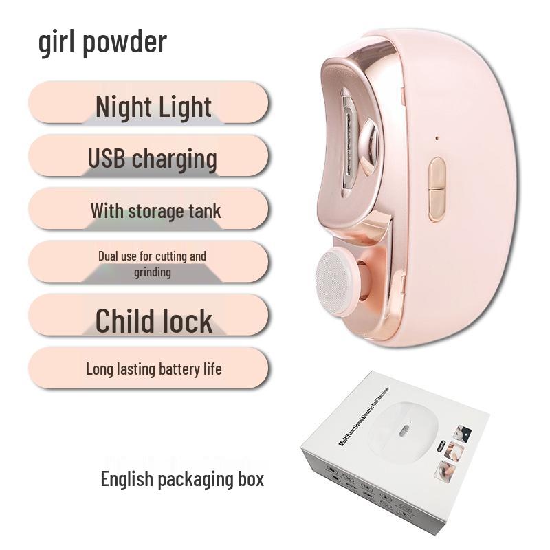 Automatic Electric Nail Clipper & Grinder - Safe, Multi-Function Tool for Children & Adults