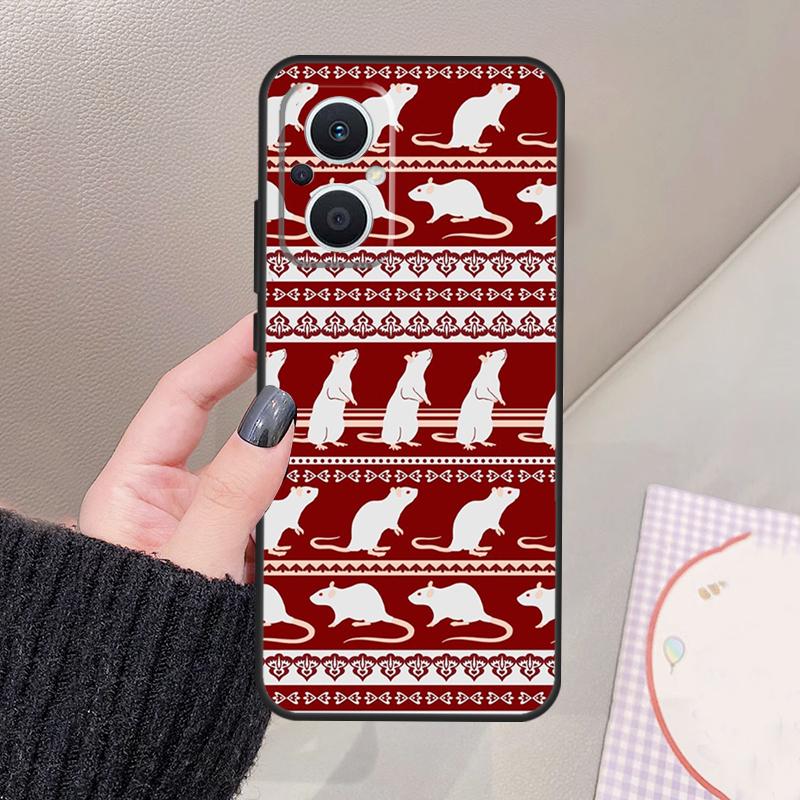 Cute Rattie Rats Funda For OPPO Reno 8 7 Lite 11F 12F 13F 14F 15F 10 12 13 14 Pro OPPO Find X8 X6 X9 Pro Case