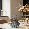 3D Printed Ballet Dancer Figurine Expanded Spinning Ballerina Statue Stress Relief Dancing Girl Fidget Toy Sculpture Ornament Decor