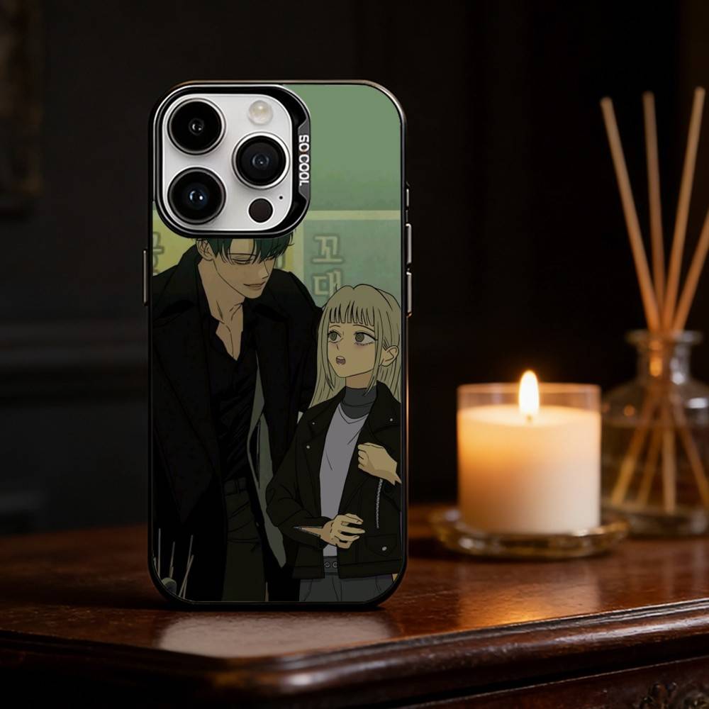 T-Tears On a Withered Flower Phone Case For iPhone 17 16 15 14 13 12 11 Pro Max Plus Silver Matte Black Cover