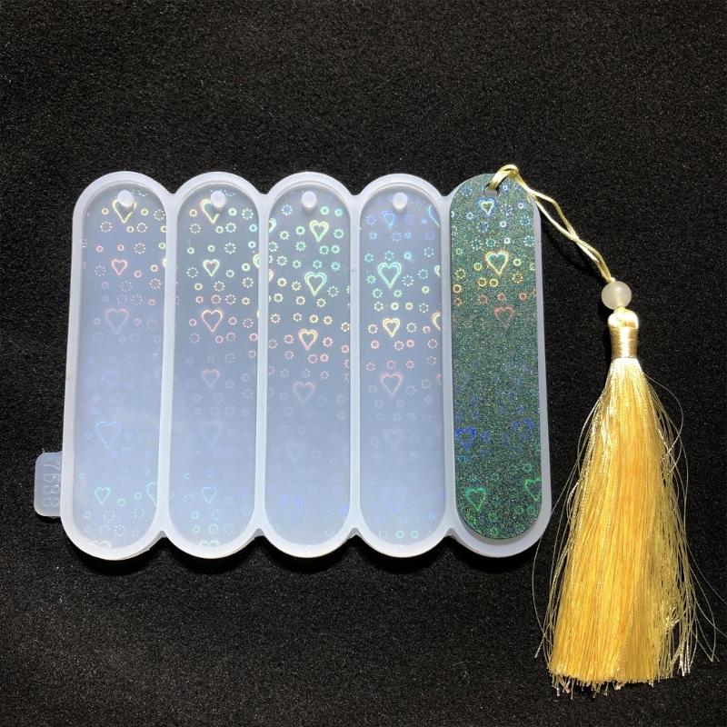Bookmarks Resin Molds Irregular Holographic Resin Molds Silicone Bookmarks Mold for DIY Art Crafts Jewelry Making Molds
