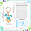 Baby Shower Favors for Kids Footprint Keychains Gifts with Bottle Lollipop Bags Thank You Tags for Baby Shower Party Supplies