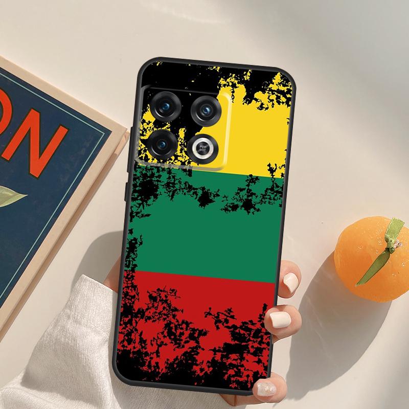 Fashion Lithuania Flag Case For OnePlus 13T 10T 10R 12R 13R 15 13 12 11 10 9 Pro Nord CE 5 2 3 4 Lite N20 N30 Cover