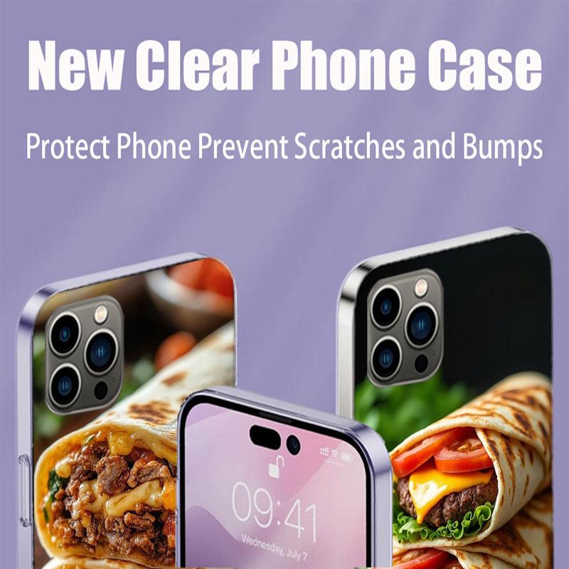 Käse Knuspriges Hähnchen Rindfleisch Verpackung Handyhülle Für Iphone 17 Air 15 Pro 14 Plus 16 Pro Max 17E 16E 12 13 Mini 11 Hülle Süß Fu
