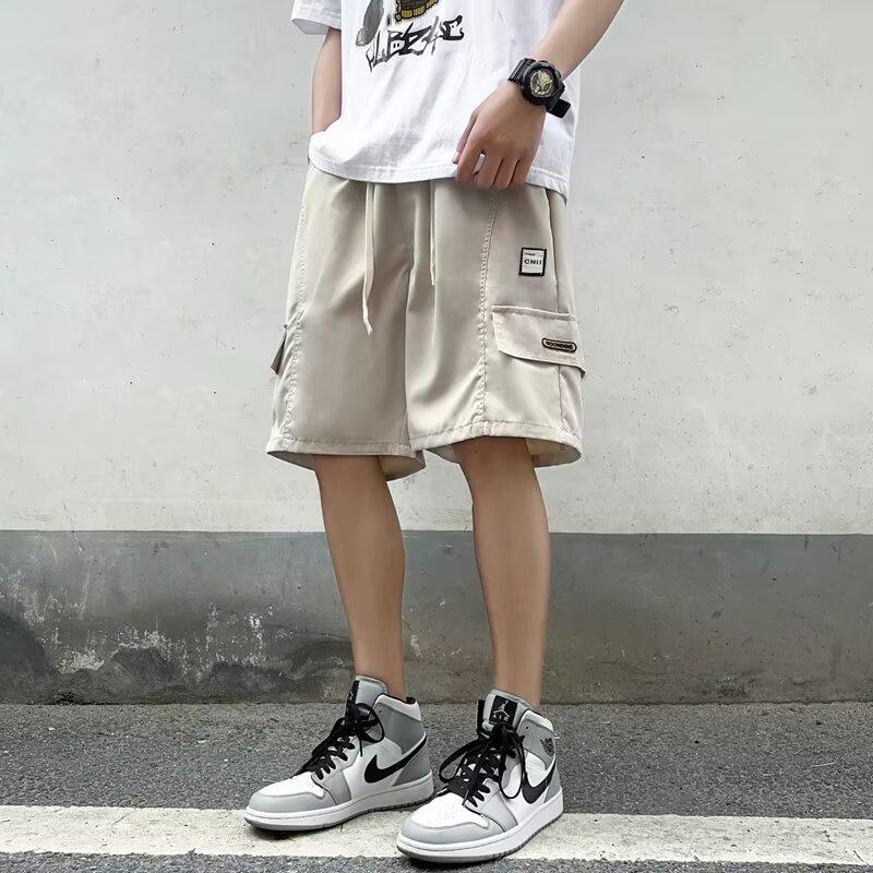 

Мужские повседневные шорты свободного кроя прямого силуэта в стиле рабочей одежды – летний тренд 2XL бежевый