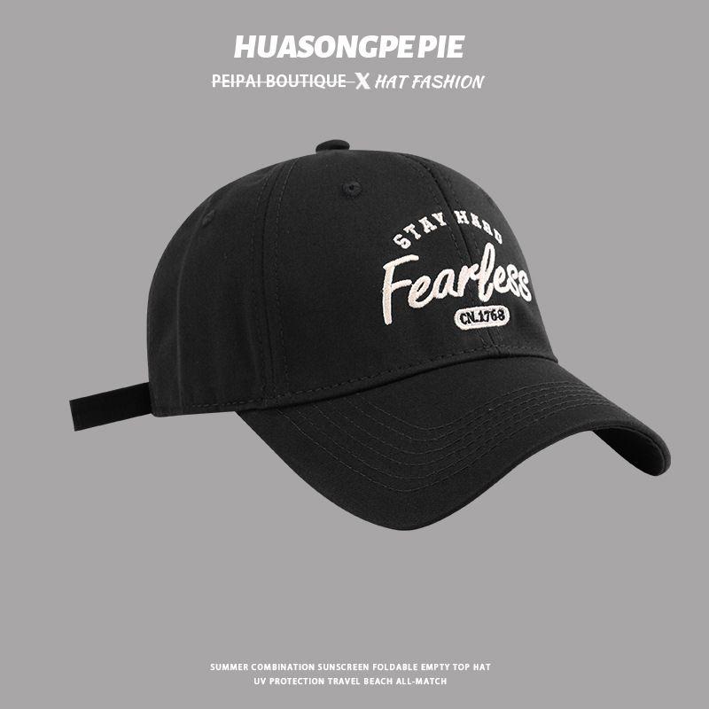 

Korean Peaked Cap Female 2024 Spring/Summer New Arrival Student Matching Baseball Cap Face Smaller Sun Protection Hat Sun Hat Male C3624 Black M(56-58cm)