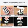 Universal Bottle Cap Opener Stainless Steel Adjustable Lids Off Jar Opener Labor-saving Screw Can Opener for Kitchen Gadget