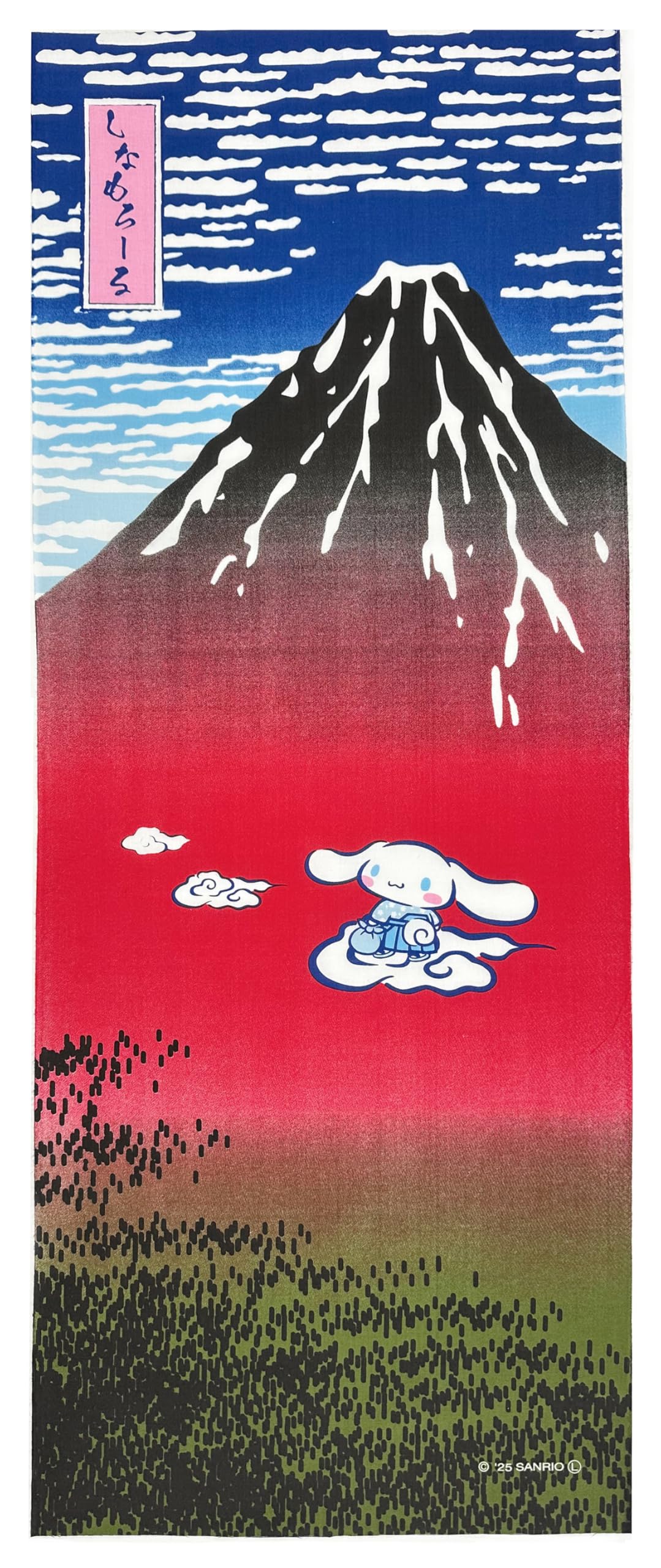 

Sanrio Японский узор Тэнугуй Cinnamoroll Прозрачный Сделано в Японии Полотенце, Подарок Прекрасный ветер, погода ,