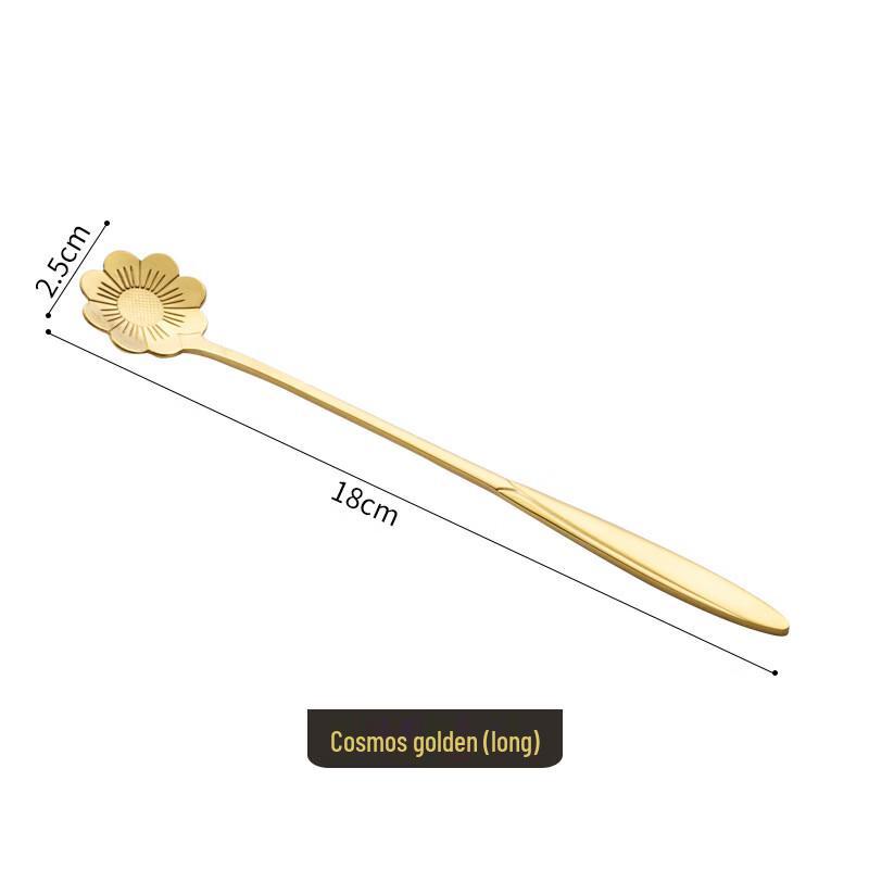 Stainless Steel Long Handle Coffee & Dessert Spoon