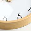 30CM Wood-grain imitation wall clock for living room, Nordic minimalist style, silent, living room decorative clock