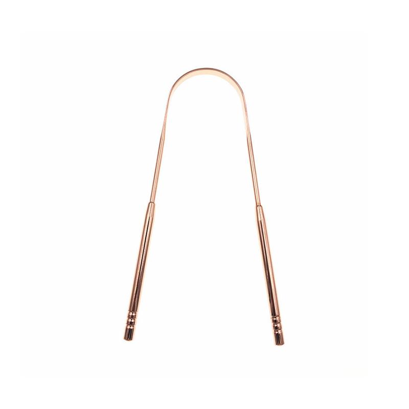 U-образный скребок для чистки языка для гигиены полости рта — изогнутый край, средней толщины, гладкий, высокая эластичность, легкий, удобный захват