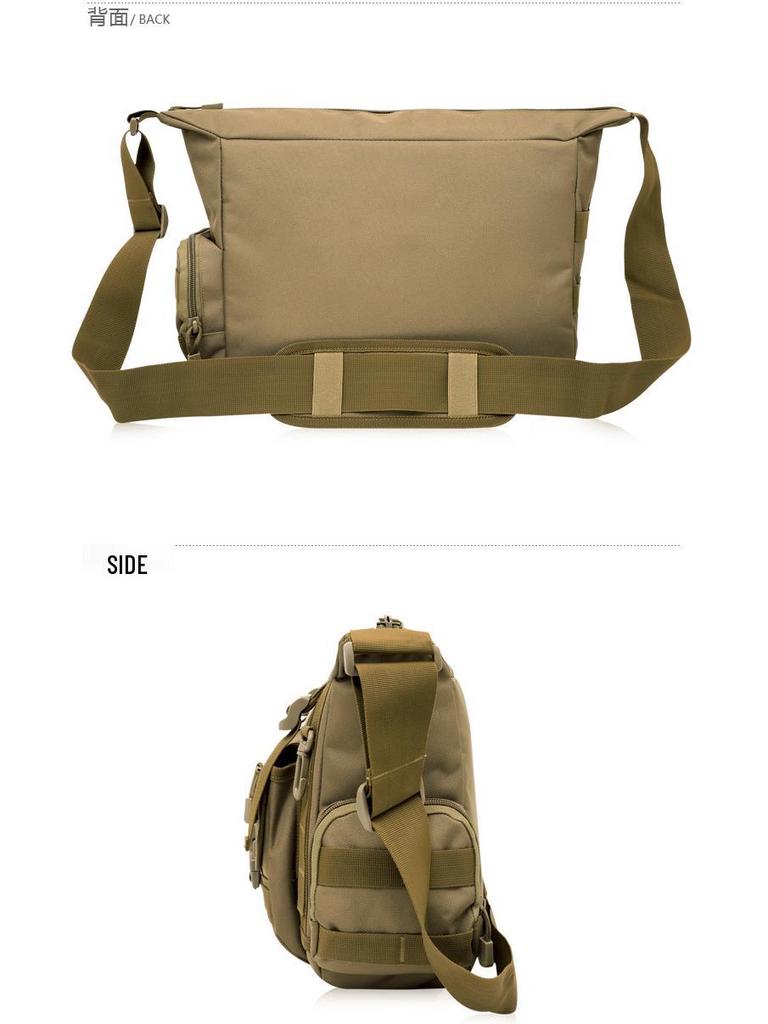 Men's 14-Inch Camouflage Laptop Bag, Casual Large Capacity Single Shoulder Crossbody Backpack