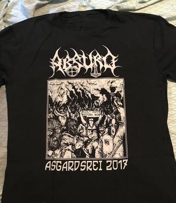 Vintage Absurd Band 2017 Tour Heavy Cotton Black All Size Unisex Shirt Unisex T-Shirt