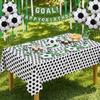 Einweg-Fußball-Thema Tischdecke Plastik-Fußball-Banner Fußball-Tischabdeckung Tischdekoration