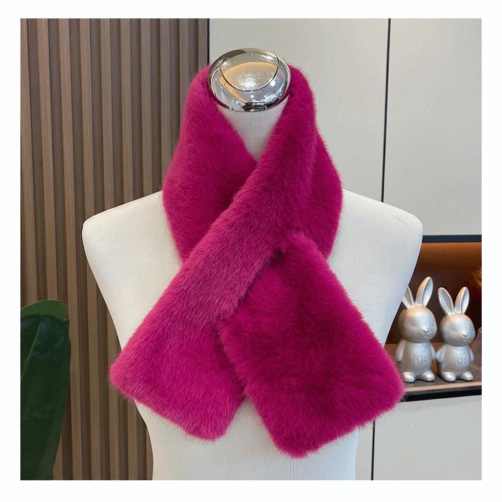 Thick Warm Plush Neck Warmer Windproof Ear Protection Fashion Neck Wrap  Women