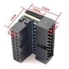 USB 3.0 19pin 20pin Male to Female Extension Adapter Angled 90 Degree for Motherboard Mainboard Connector Socket