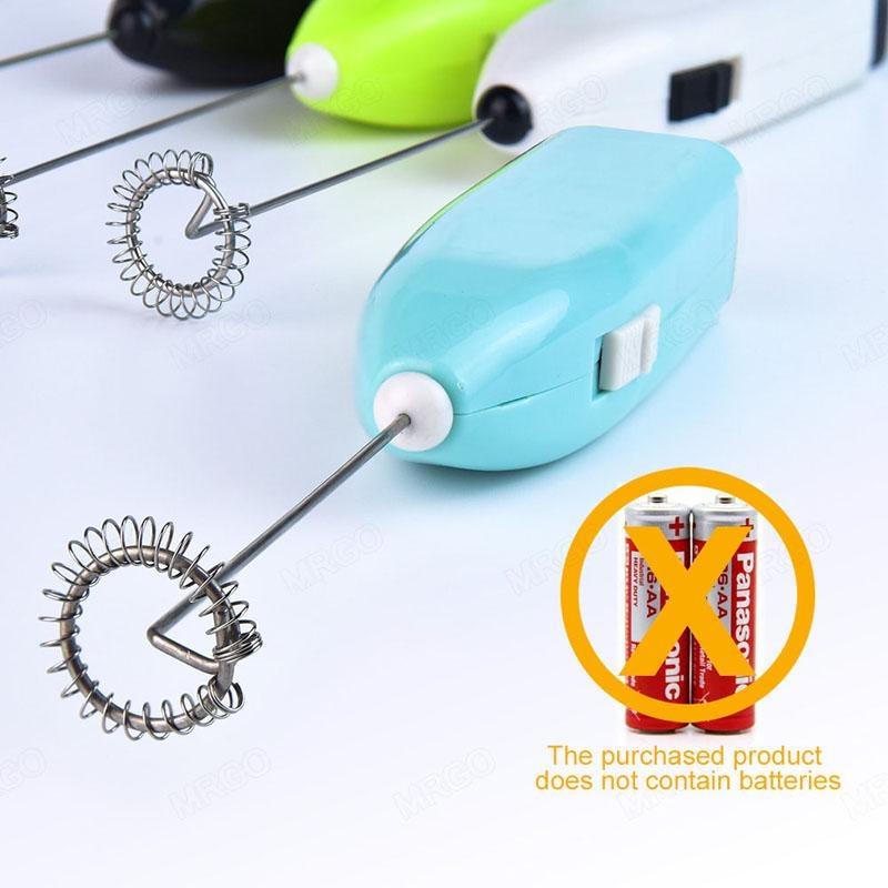 Handheld Edelstahl Der Mini elektrische Schneebesen Haushalt Kaffee Milch Tee Mixer Schlagen Sie die Sahne Rühren Küchenwerkzeug ohne Batterie