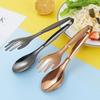 Thickened Food Tongs 304 Stainless Steel Buffet Clips New Meat Salad Bread Serving Tongs  Household