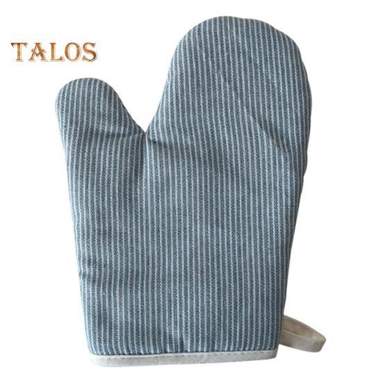 

1 шт., рукавицы для духовки, теплоизоляционные, противоскользящие, хлопковые, прочные, чаша для выпечки, перчатки для выпечки, инструменты для выпечки синий