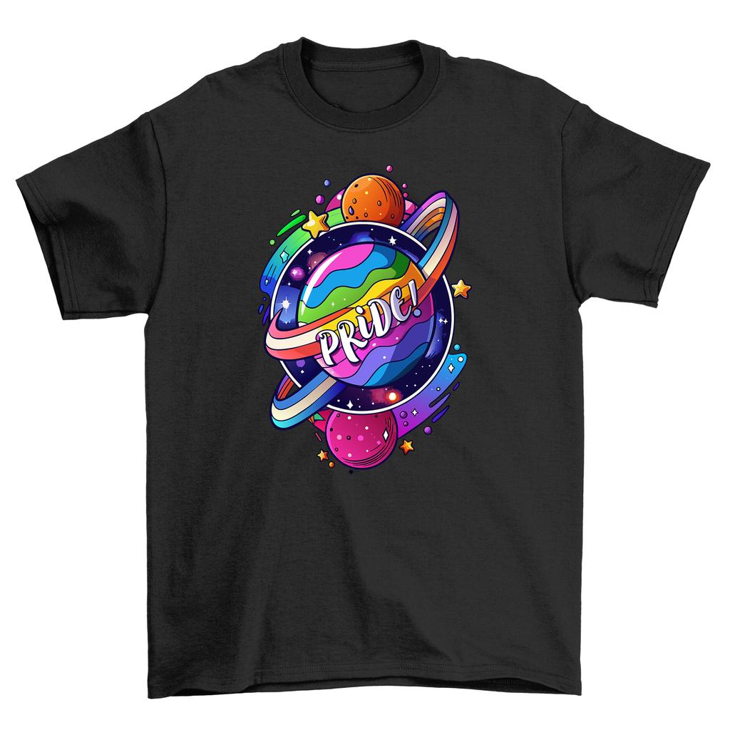 Planet Pride_10 Cosmic Collection T-Shirt Mens Womens Tees Top - Funny and Stellar! Unisex 100% Cotto