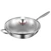 WUHE 30cm Non-stick Multi-layer Steel Wok with Lid