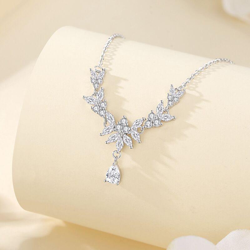 Summer New Romantic Wheat Spike Collarbone Necklace Women's Light Luxury Minimalist High-End Pendant