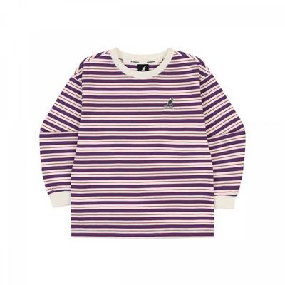 Relaxed FiT STripe Long Sleeve T shirT Blue Sa 0211