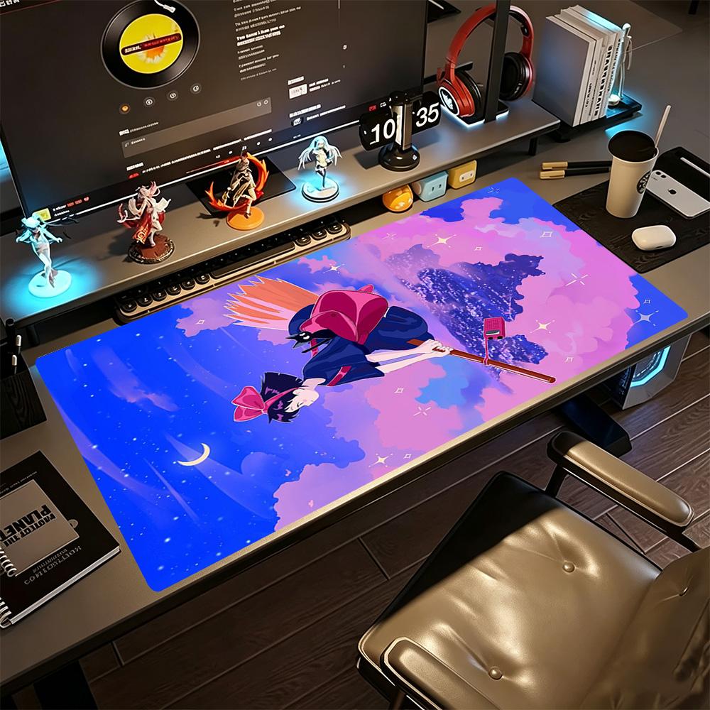 Kiki's Delivery Service Large Mouse Pad Gamer Mousepad Office Mouse Mats Non-Slip Rubber Bottom Gaming Accessories Ideal Gift for Gamers