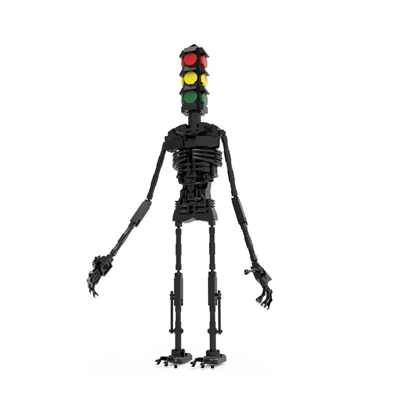 Buildmoc Ideas Siren Head Ampel Horror Legende MOC Bausteinsets Spielzeug für Kinder Kinder Geschenke Spielzeug 303PCS Bausteine