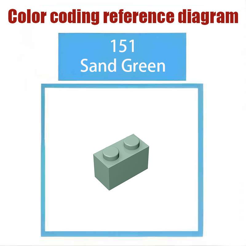 50g MOC 3688 Small Particle 2x2x2 Slope Brick - Spare Building Block Part Standard