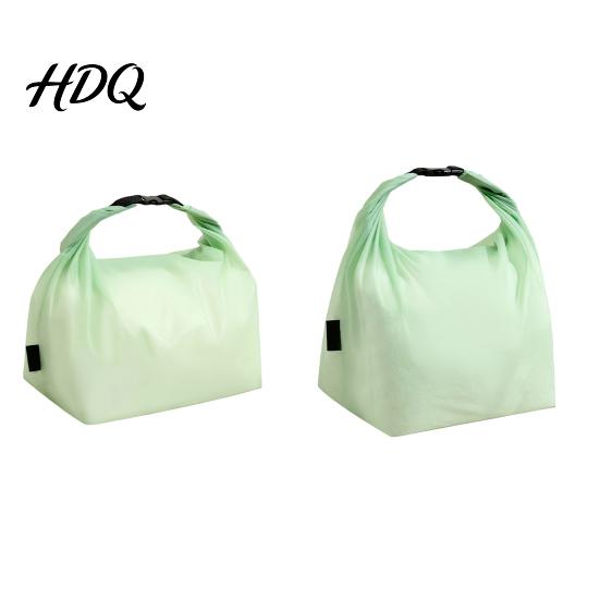 Nylon Waterproof Travel Pouch 2PCS Handbag Large Opening Buckle Design Lightweight Foldable Cosmetic Toiletry Holder Storage Bag Portable