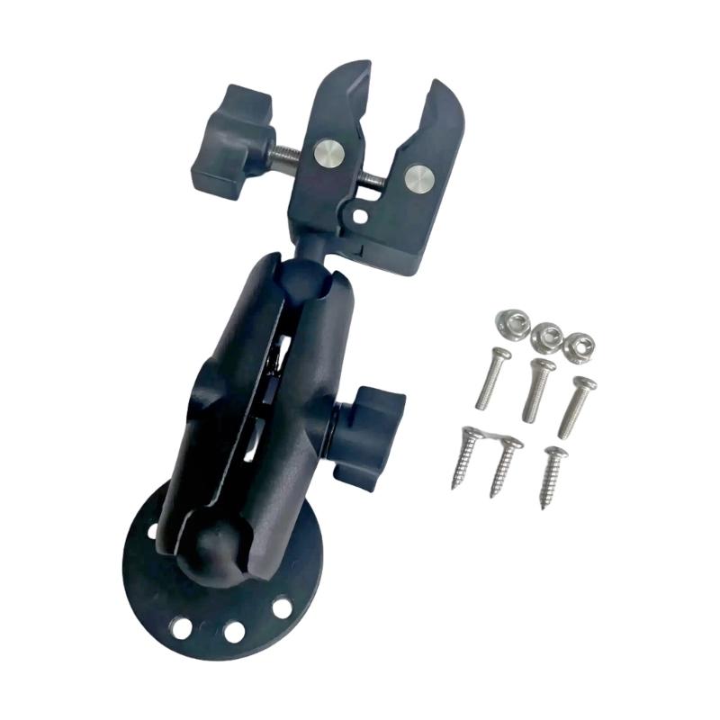 

360 Degree Swivel Trolling Motor Bracket Features Double Ball Heads Aluminum Motor Stabilizer Mounting For Fishing Boats 9cm