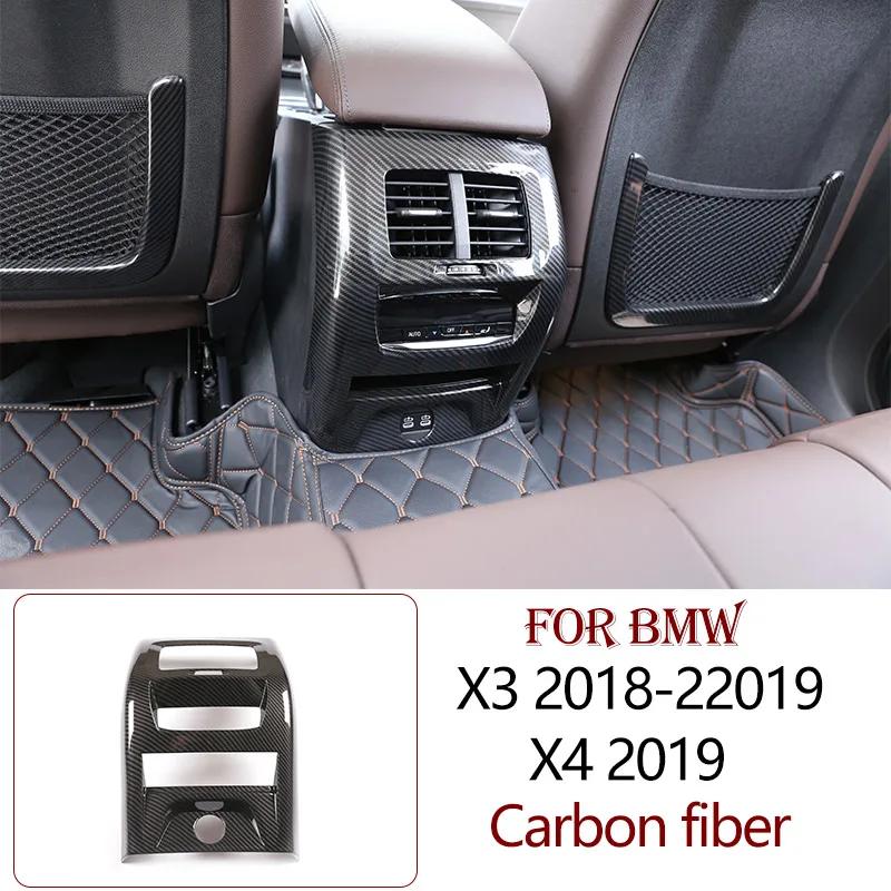 ABS Carbon Fiber For BMW X3 X4 G01 G02 2018-2025 Interior Kit Dashboard Console Gear Shift Panel Decoration Cover Trim Sticker